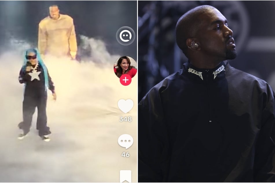 Kanye West brings out daughter North during headlining set in Los Angeles