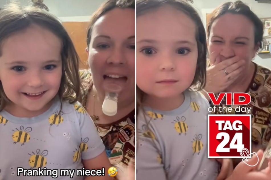 Viral Video of the Day for July 17, 2025: Aunt pranks niece with fake tongue – her reaction is comedy gold!