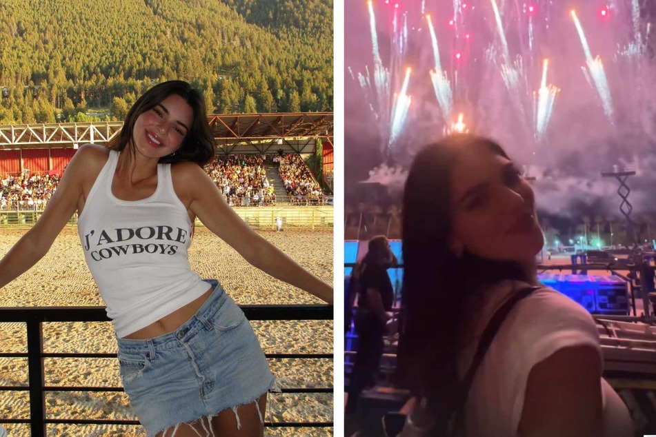 Kendall Jenner rocks out in horse girl chic for Stagecoach