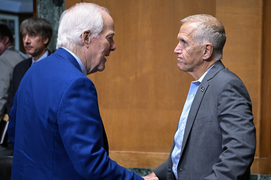 Senators John Cornyn (l) and Thom Tillis (r) remain the outstanding Republican opposition to Blanche's confirmation.