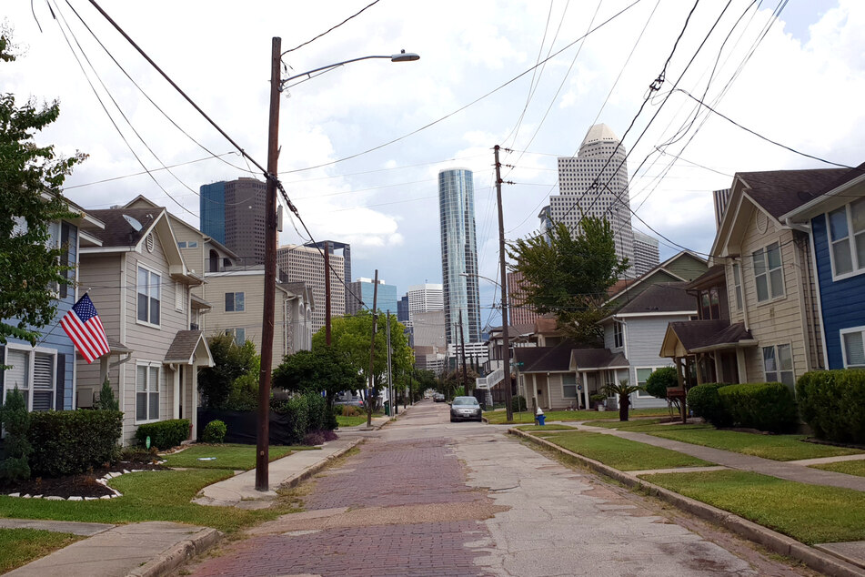 New townhouses line the streets of Freedmen's Town, where you can still see some of the original bricks created and laid by free Black Houstonians.