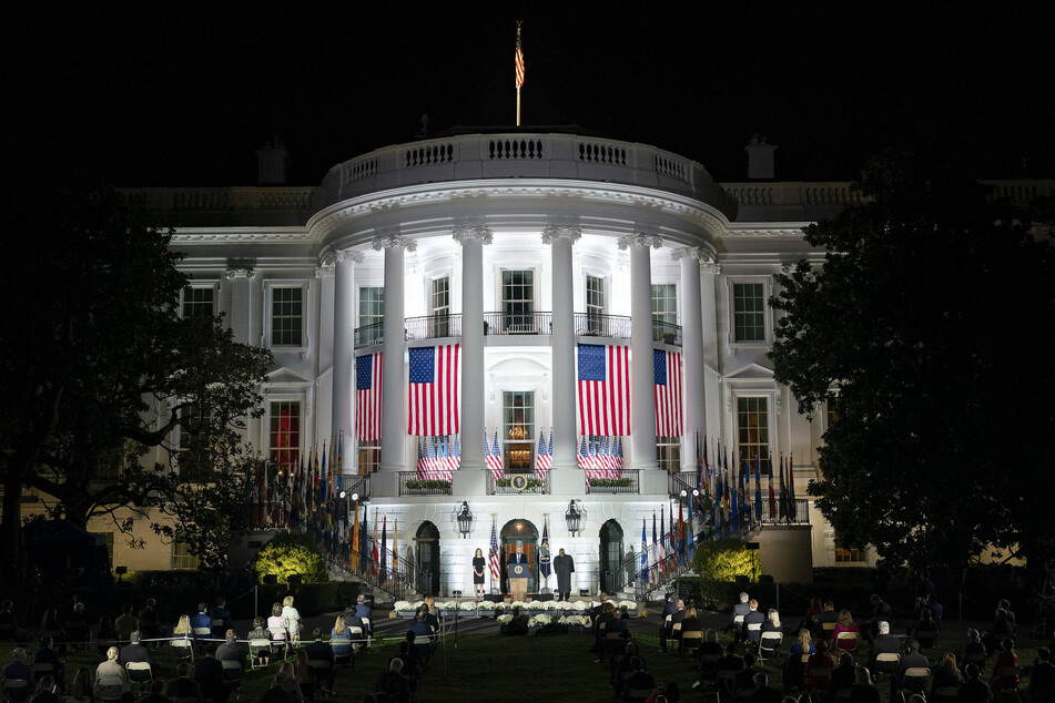 The White House staged a lavish confirmation ceremony on Monday night.