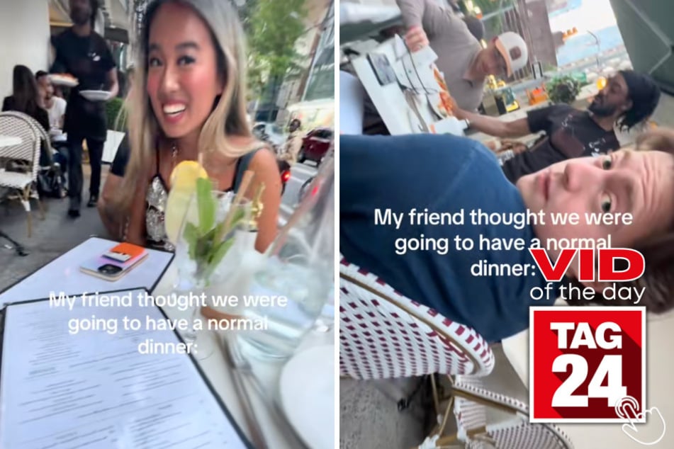 One woman decided to play matchmaker for her friend during dinner - and it worked instantly!