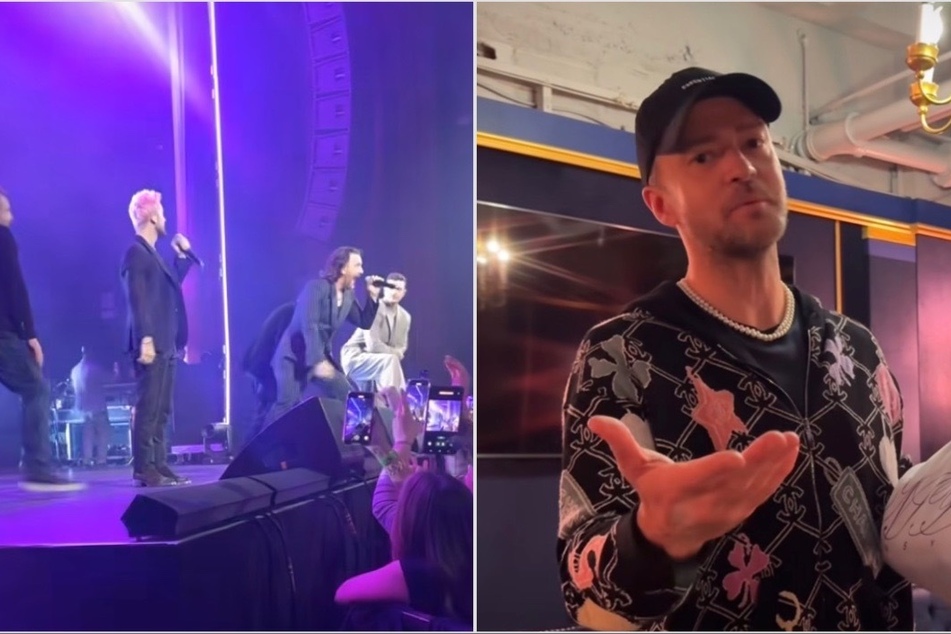 Justin Timberlake reunites with *NSYNC for LA show!