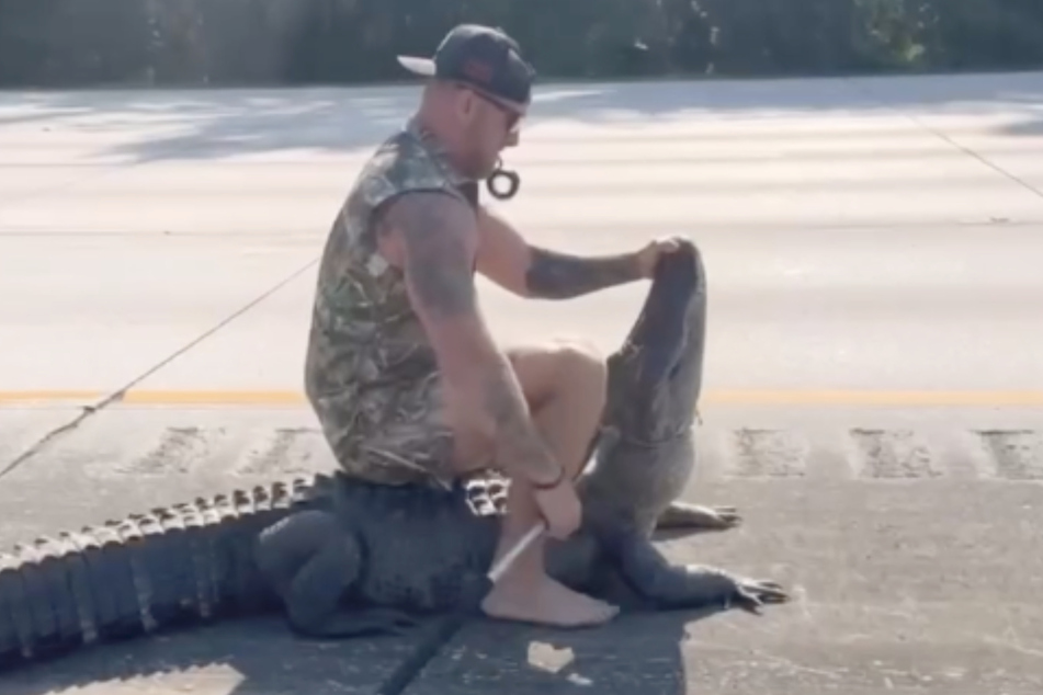 If things get dicey on the roads or in the wilderness of Florida, 35-year-old Mike Dragich's phone rings. Here's how the outdoorsman took down an alligator!
