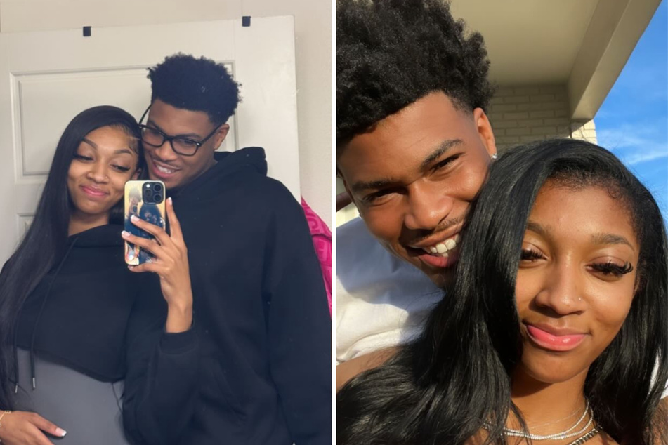 Angel Reese showers boo in epic style for Valentine's Day – and he returns the favor