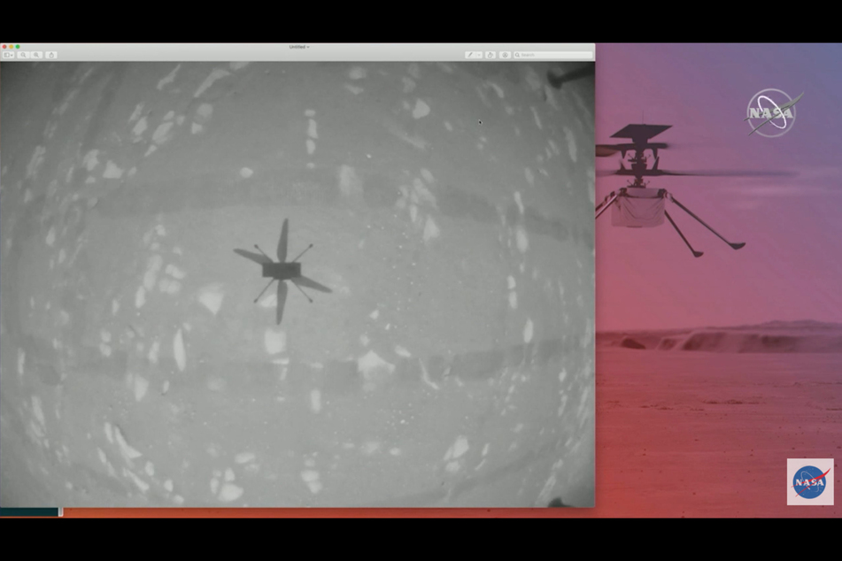 NASA's Ingenuity helicopter takes a spin around Mars in a historic moment
