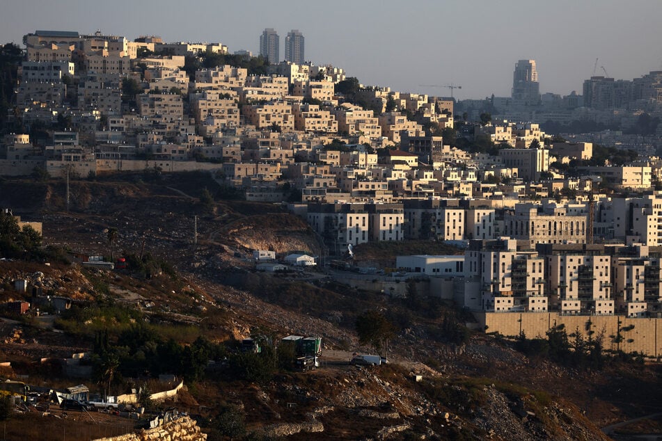 A photograph taken from the outskirts of the east Jerusalem neighborhood of Beit Hanina shows a view of Ramat Shlomo, a Jewish settlement in the Israeli-annexed eastern sector of Jerusalem, on September 7, 2026.