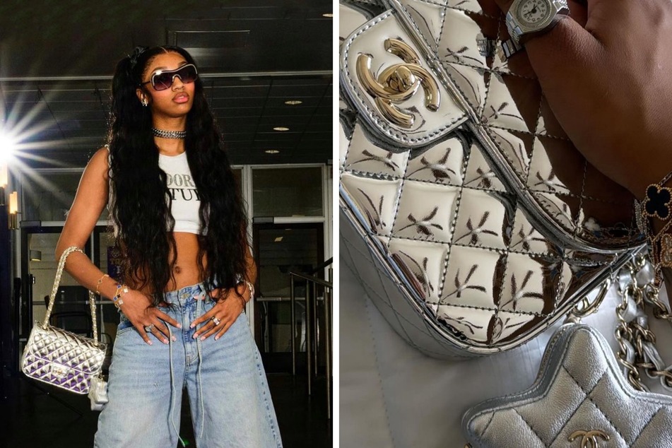 Angel Reese turns heads with chic senior day pregame look