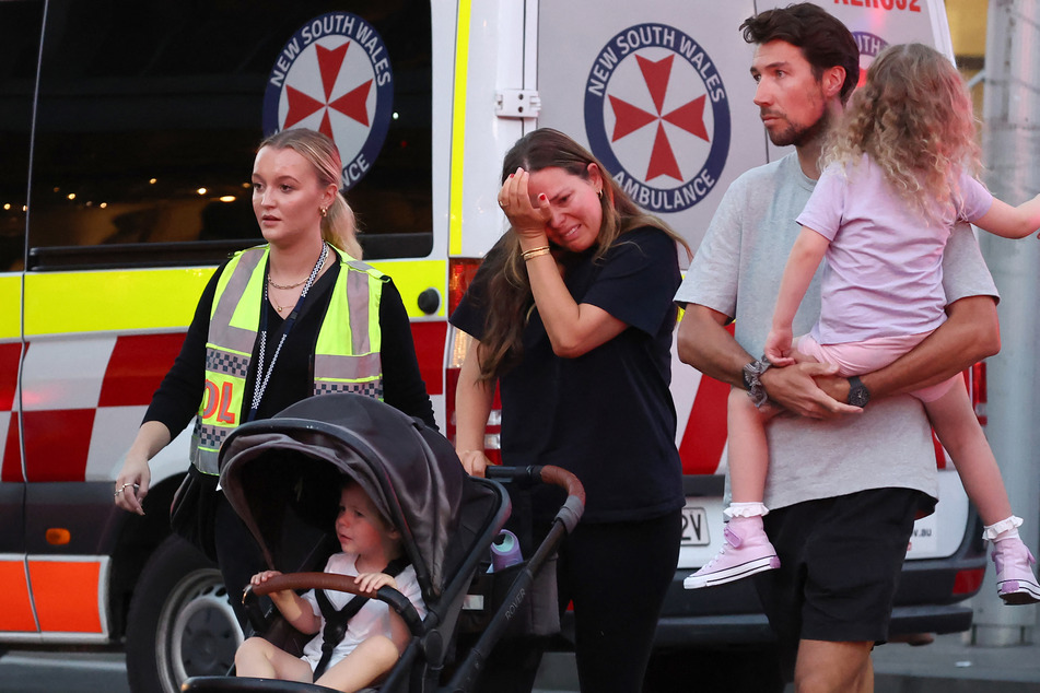 Shoppers scrambled for safety as the attacker ran amok in the busy shopping center at Westfield Bondi Junction.