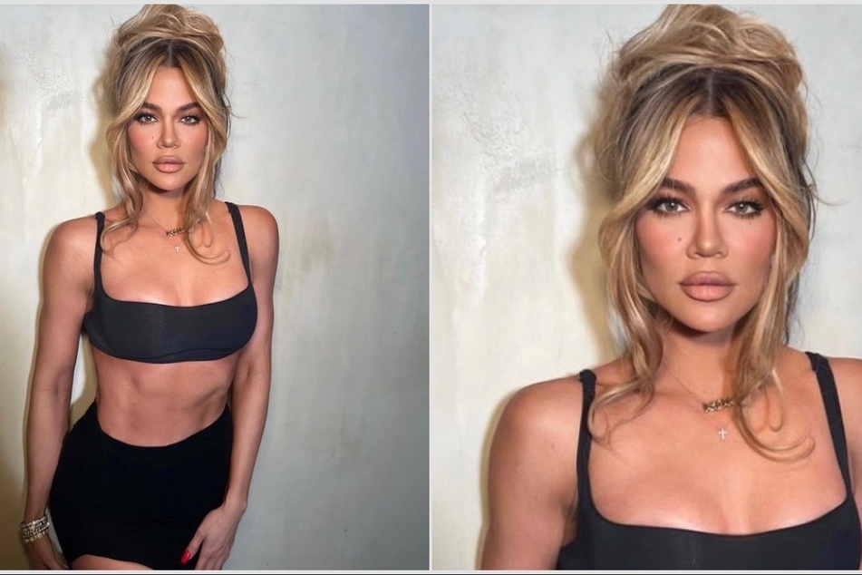 Khloé Kardashian flashes six-pack in risqué shoot for Good American