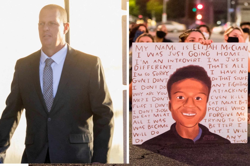 Peter Cichuniec (l.), one of two paramedics who injected young Black man Elijah McClain with ketamine as he was put in a chokehold by police, was sentenced to five years in jail.