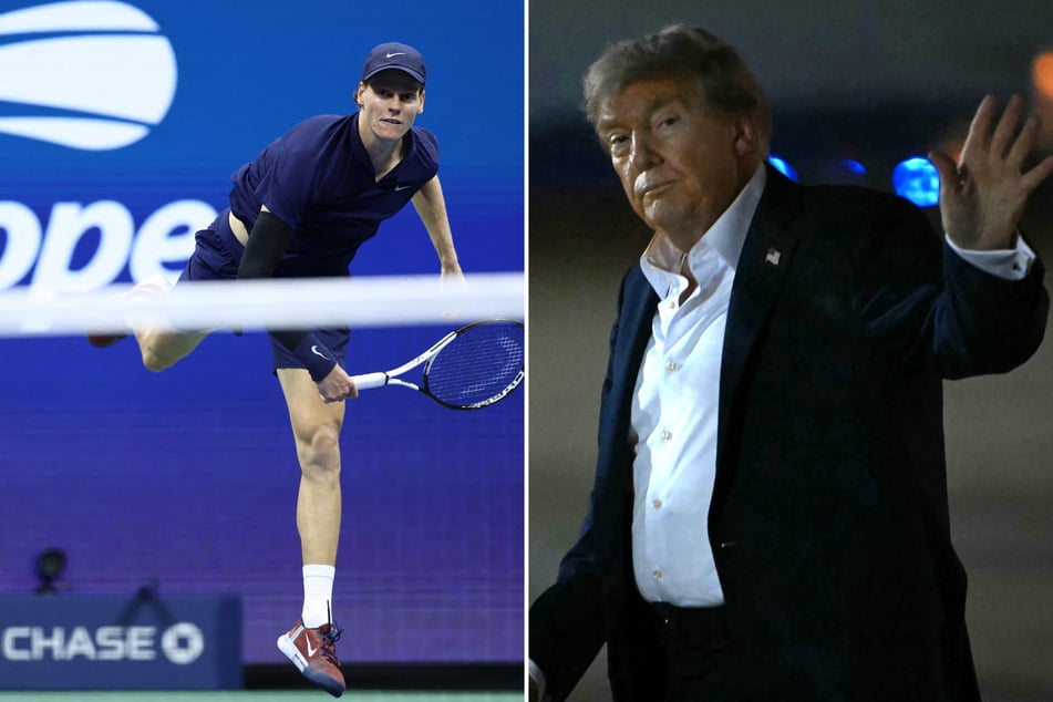 President Donald Trump (r.) will reportedly attend Saturday's men's final of the 2025 US Open.