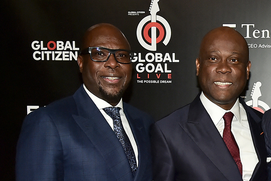 Herbert Wigwe (r.), CEO of Nigeria's Access Bank Group, was killed in a helicopter crash in California on Saturday.