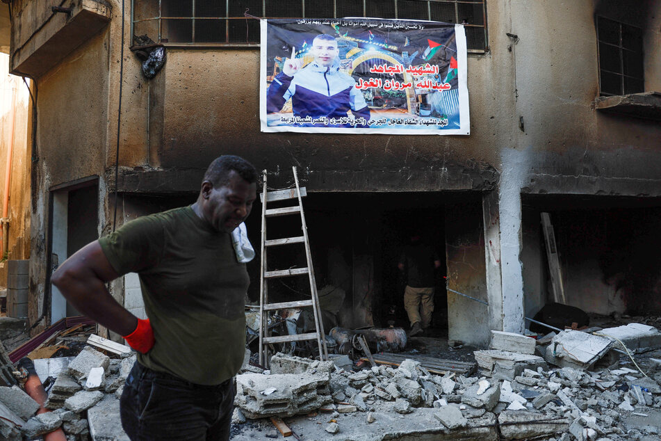 Palestinians in the West Bank city of Jenin surveilled the damage and destruction left behind by the Israeli army.