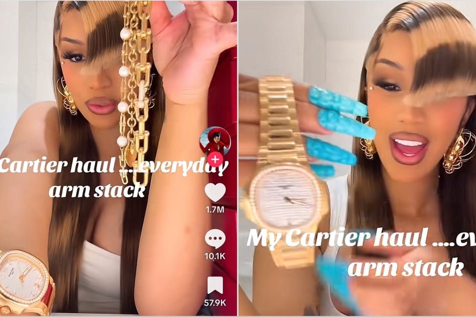 Cardi B silences rumors of Stefon Diggs split by showing off lavish gift: "My boo boo got it for me!"