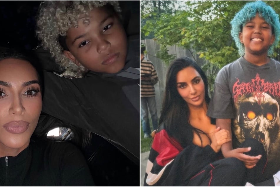 Kim Kardashian's son Saint West (top) is officially on Instagram – with his mom's approval.