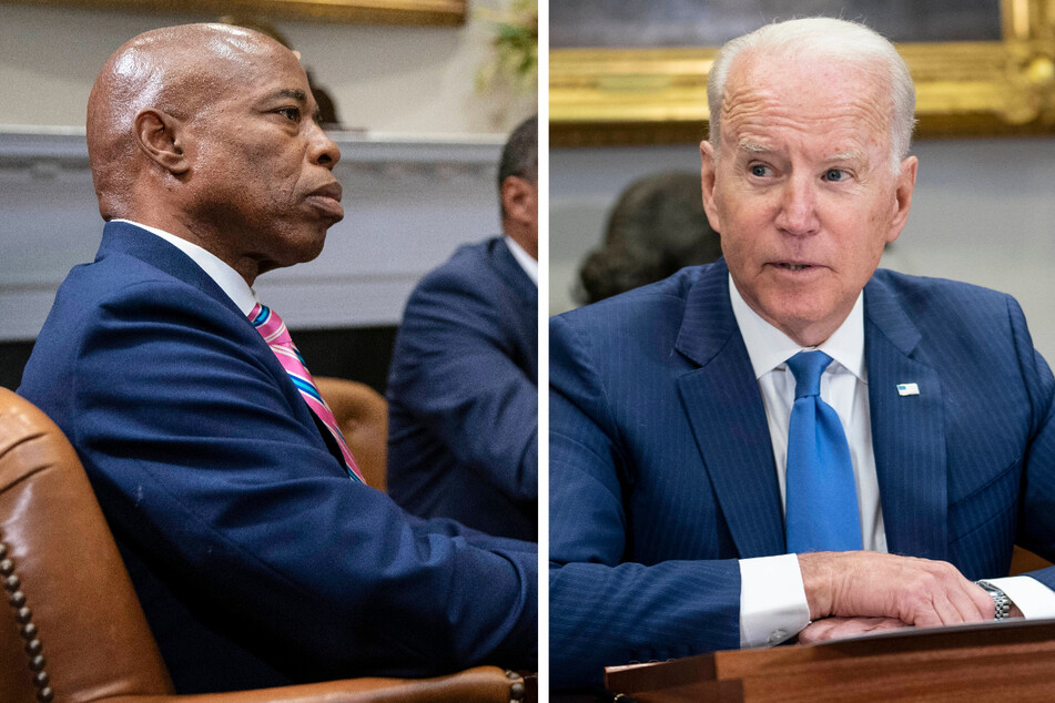 Joe Biden meets with NYC mayoral candidate Eric Adams and lawmakers over gun violence