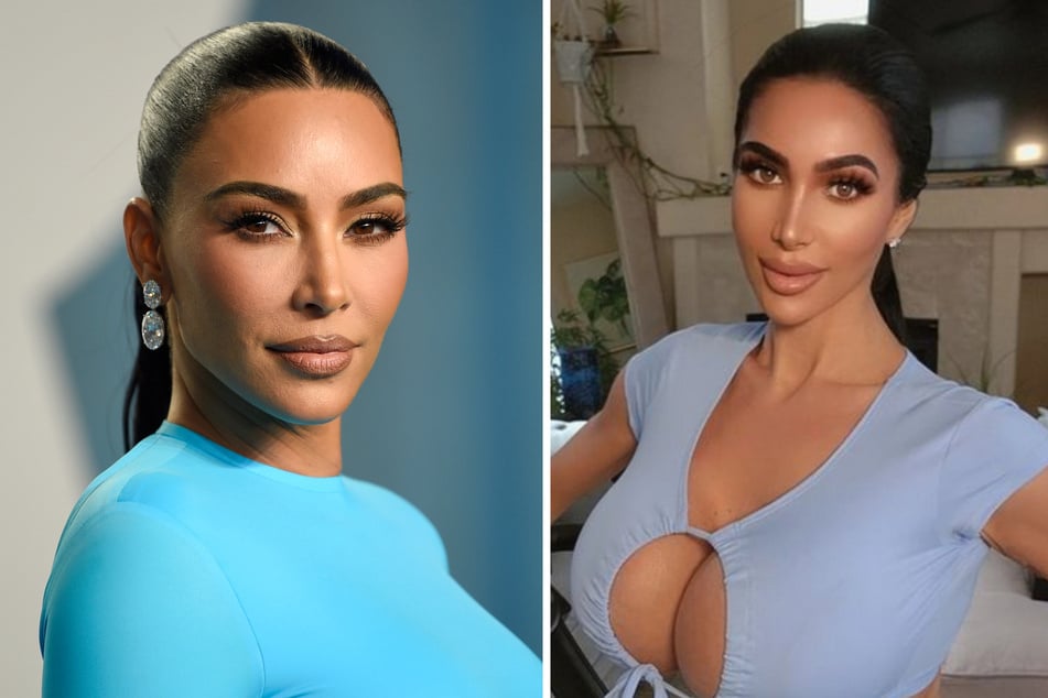 Christina Ashten Gourkani (r.) wanted to look like her role model, Kim Kardashian.