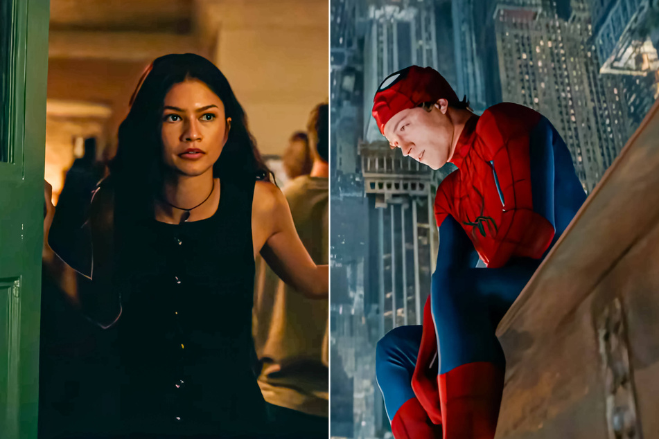 Sony Pictures Entertainment has revealed a new look at Spider-Man: Brand New Day starring Zendaya (l.) and Tom Holland.