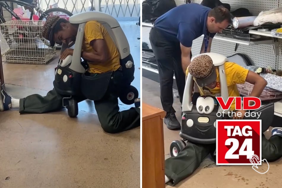 Viral Video of the Day for June 11, 2026: Man risks it all to relive childhood, gets trapped in toy car!