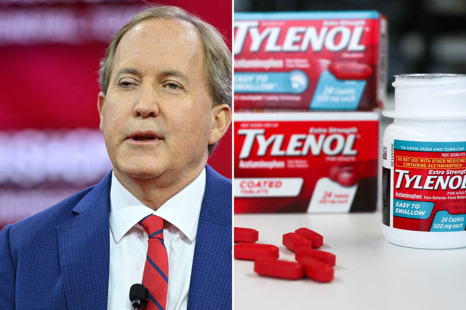 Texas Attorney General Ken Paxton (l.) has announced a lawsuit against the makers of Tylenol, echoing unfounded claims about the drug pushed by Trump.