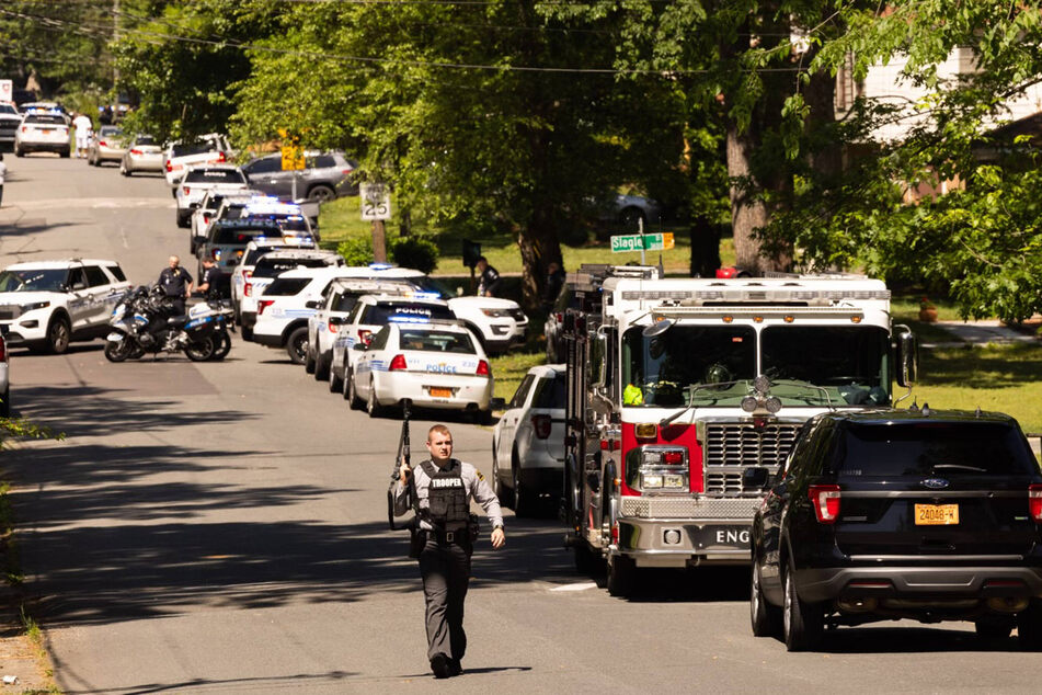 Four Charlotte-Mecklenburg Police officers were killed and several others were injured in a shoot-out at an address in Charlotte, North Carolina.