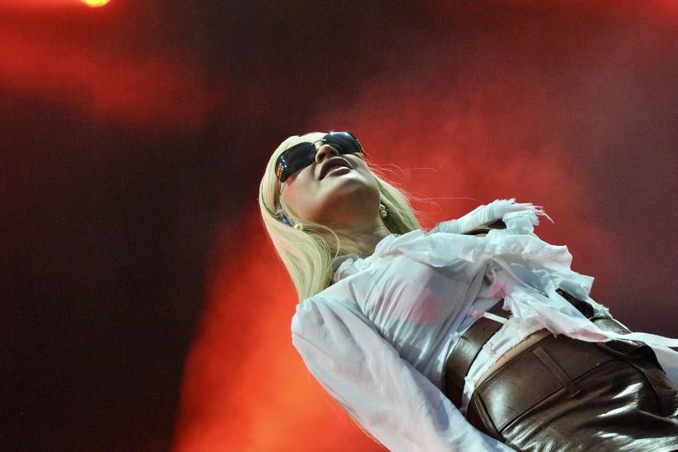 Kim Petras performs at Day 1 at Governors Ball Music Festival on Friday, June 9, 2023.