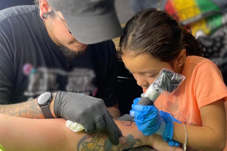 Athena Castillo did her first tattoo in December 2021.