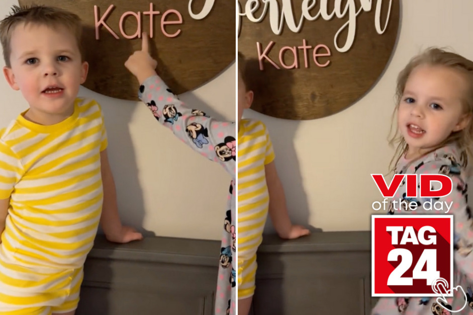 Today's Viral Video of the Day features a little boy's hilarious answer to a question asked to his younger sister about a letter in her name.