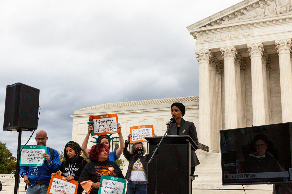 Minnesota Rep. Ilhan Omar joined calls to pass the Judiciary Act and add four more justices to the Supreme Court.