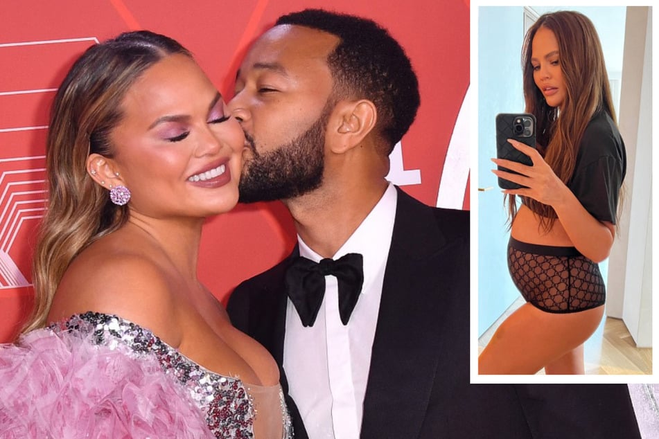 Chrissy Teigen reveals she's pregnant with her rainbow baby