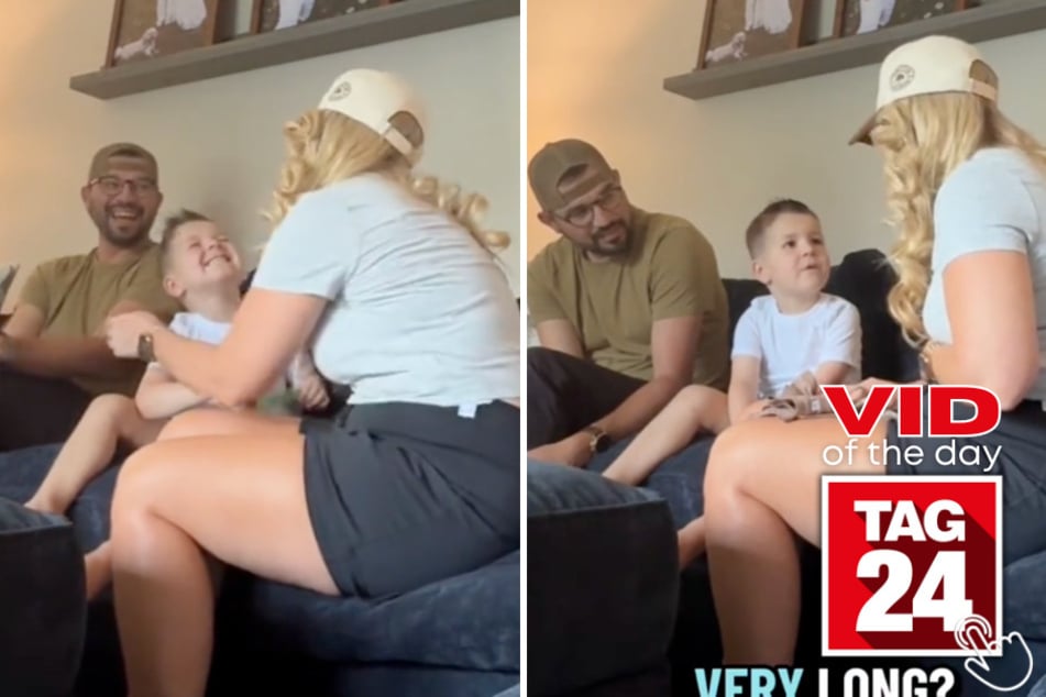 This kid asked his parents adorable questions after they revealed mom is pregnant with a baby!
