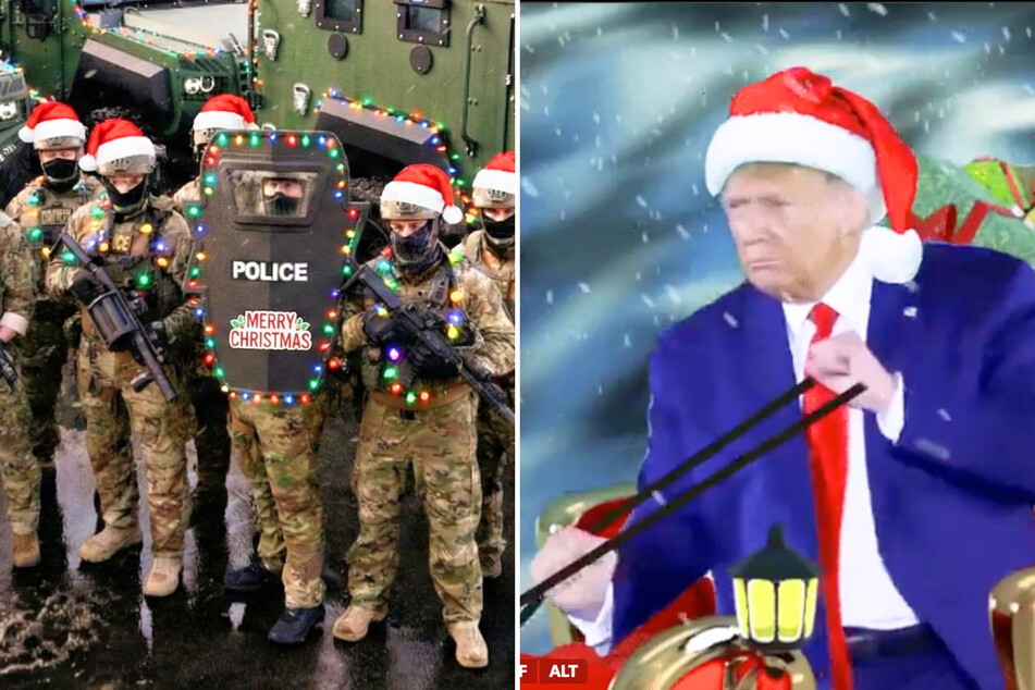 DHS celebrates a very MAGA Christmas with deportation memes: "You're going ho ho home!"