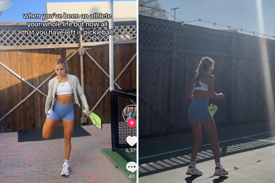 Hanna Cavinder seems to be diving headfirst into the world of pickleball after graduating from Miami and retiring from basketball!