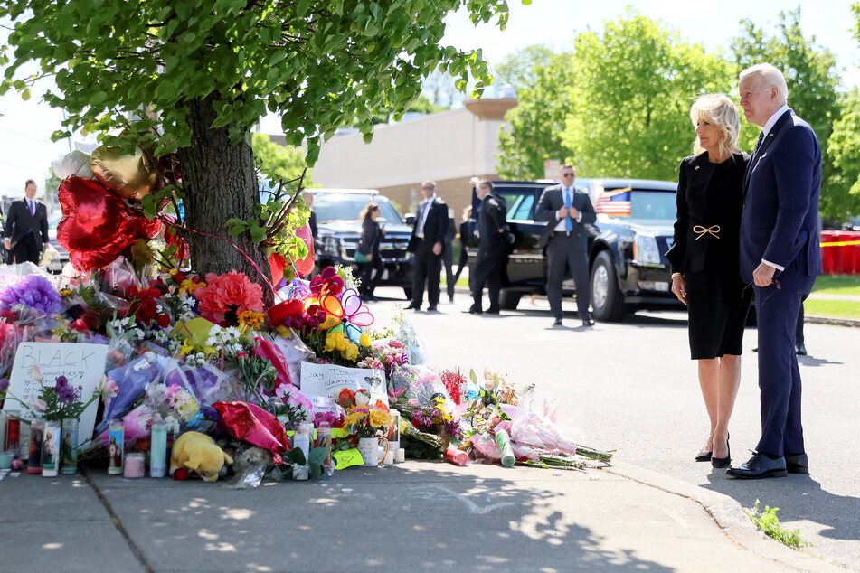Biden condemns "racist rampage" in Buffalo mass shooting as act of terrorism
