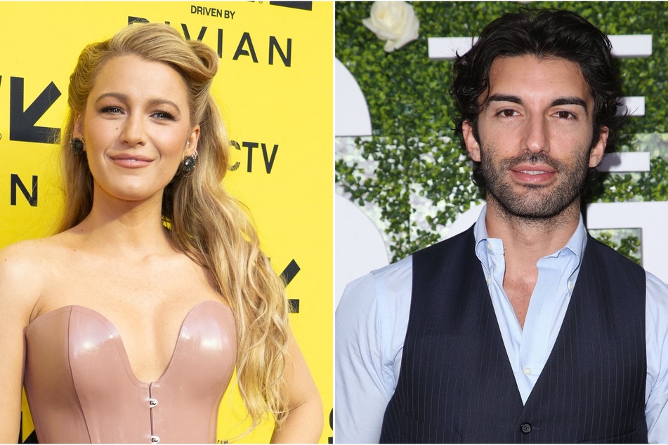 Justin Baldoni (r.) alleged in newly, unsealed text messages that Blake Lively was trying to "set him up" over disputes for a love scene in It Ends With Us.