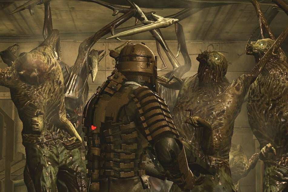 The suit shows you how much more damage Clarke can take. Better "strategically dismember" those shambling horrors!