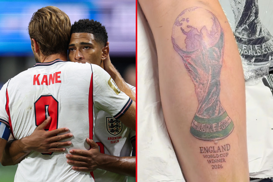 A passionate England fan got a tattoo commemorating the team's World Cup win – but it never happened.