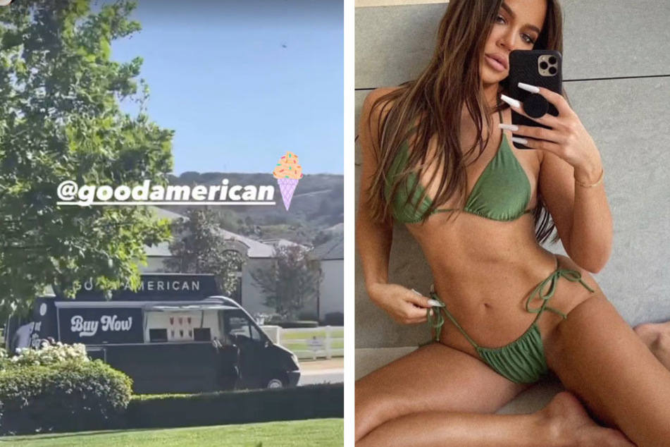 Khloé Kardashian breaks out the ice cream truck to promote her latest venture!