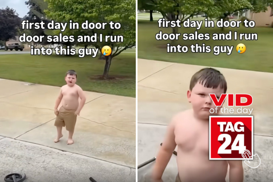 Viral Video of the Day for July 12, 2026: Kid adorably threatens pest control worker to protect his granny's honor