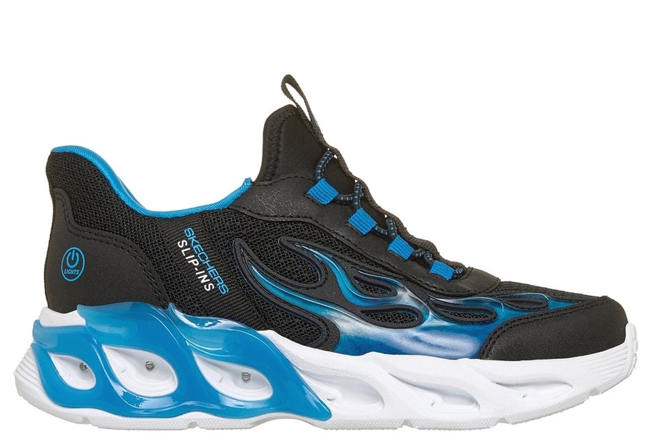 Skechers Hands Free Slip-ins® S-Lights®: Thermo-Flash 2.0 - Heat-Brisk (Blue) Light-Up Kids Shoes