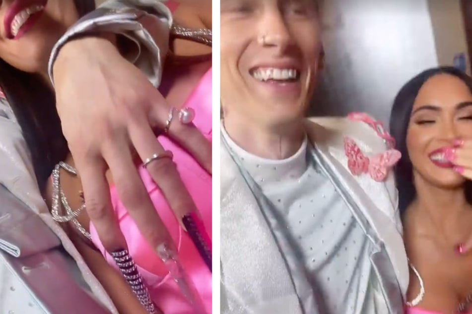 Machine Gun Kelly gets extra handsy with Megan Fox at iHeartRadio Music Awards