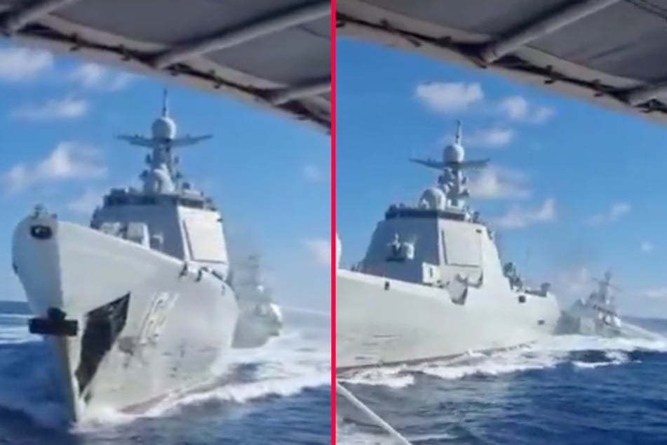 Chinese vessels collide during aggressive confrontation with Filipino coast guard