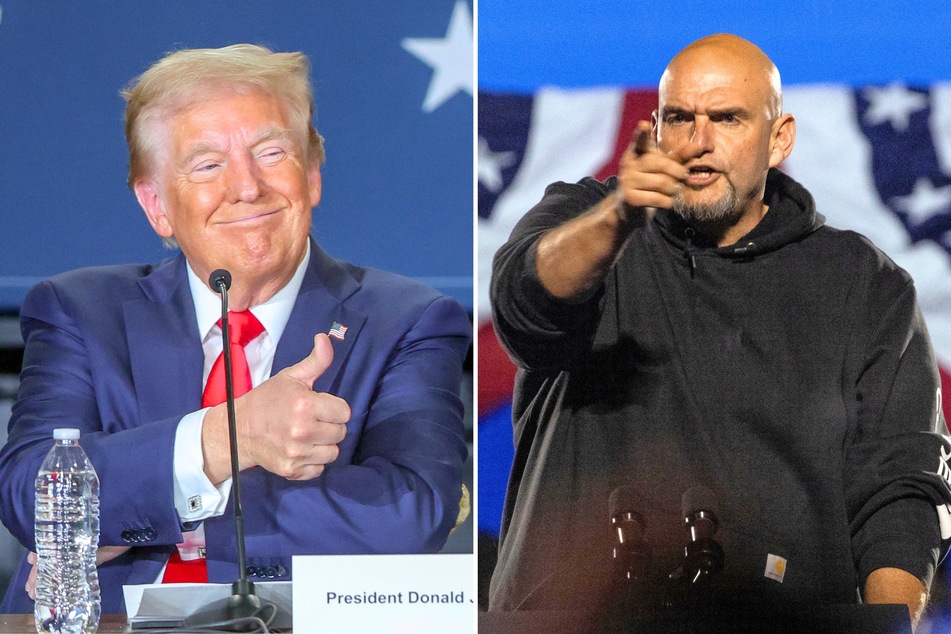 Sen. Fetterman suggests pardoning Trump of "politically motivated" hush money charges