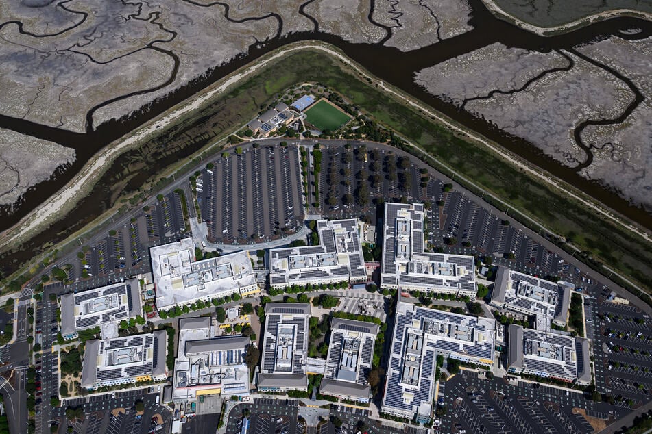 Meta's corporate headquarter offices are pictured in Menlo Park, California, on May 20, 2026.