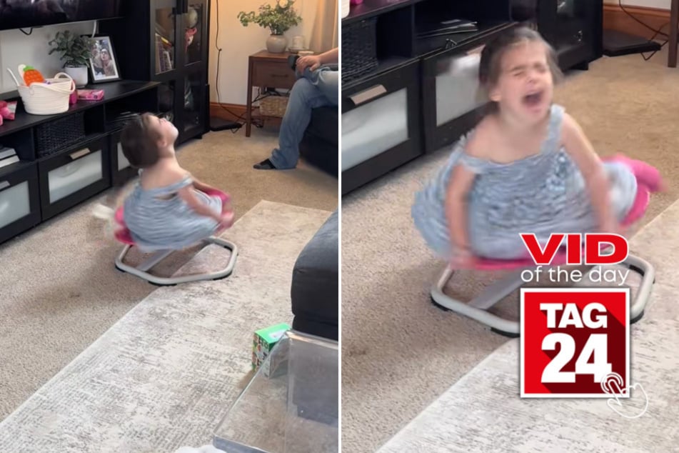 Viral Video of the Day for May 3, 2026: Little girl spins wildly while belting out Creed song dad taught her