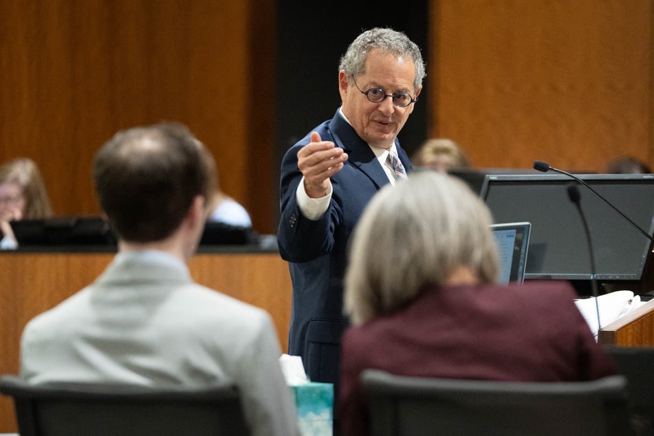 Defense attorney Richard Novak speaks during closing arguments in the preliminary hearing for Tyler Robinson, the man accused of fatally shooting Charlie Kirk, at the Fourth District Court in Provo, Utah, on September 1, 2026.