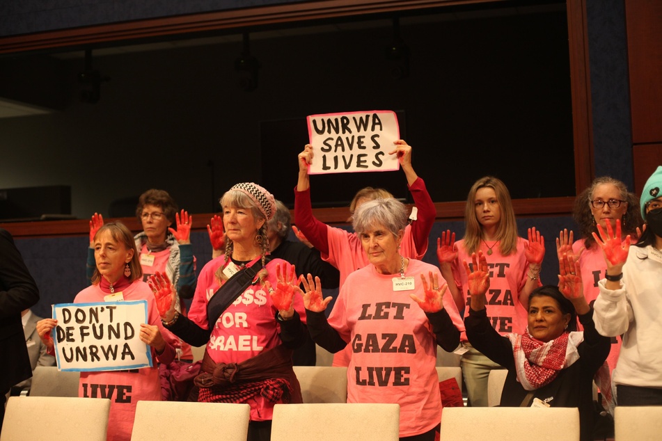 Activists face arrest after disrupting heated House hearing on UNRWA Palestinian aid agency