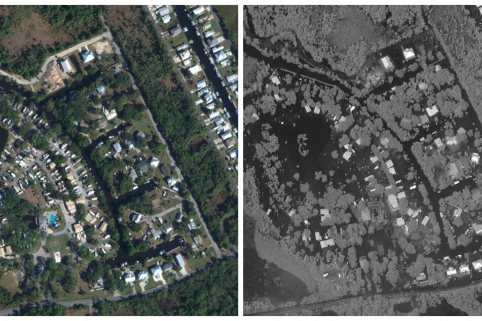 Global heating may be contributing to an increase in the volume of water dumped by hurricanes, leading to more intense flooding.